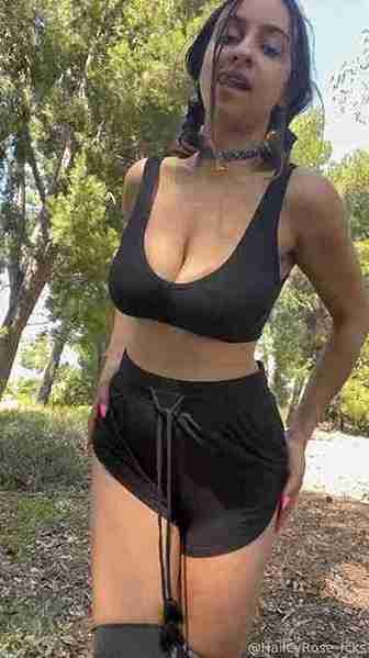 Hailey Rose Onlyfans Leaked Outdoor Boobs And Sexy Nude Poses