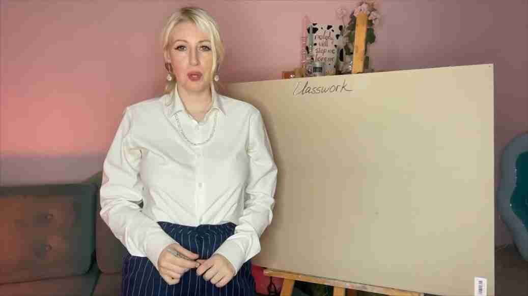 Alice Warmheart mommy teacher with big tits in hot and erotic classroom sex
